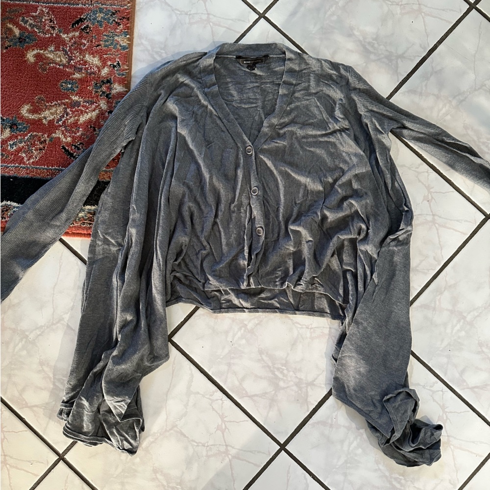 BCBG grey cardigan